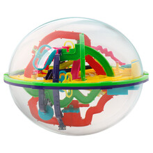 迷宫球儿童玩具益智玩具6岁以上创意手抓3D减压魔方立体男孩女孩智力挑战走珠魔幻球礼物 208关迷宫球 937