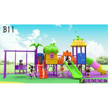 育龙大型幼儿园户外 小区游乐设备 儿童组合滑梯 宝宝滑滑梯 方管塑料玩具 B11