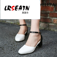 【女士半高跟皮鞋】价格_图片_品牌