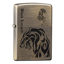 Zippo（之宝）防风打火机 复古黑色美洲豹  zippo打火机 复古金色
