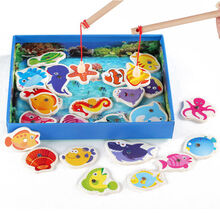 钓鱼玩具磁性1-2-3岁周岁女宝宝女孩男孩益智小孩套装婴儿童玩具 数字钓鱼