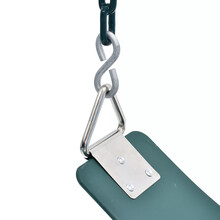 EVA软板儿童秋千铁链秋千 室内门框户外单双杠荡秋千 宝宝秋千座椅 墨绿色EVA带铁片(不带配件铁链)