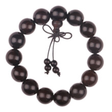 黑檀木手串手链 佛珠手串 檀木手串佛珠 男士手串 女士手串 红木手串手链 黑檀念珠手链 黑檀木1.5cm佛珠