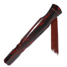 伏羲式古琴 老杉木仲尼式初学演奏古琴生漆手工精斫初学入门练习琴考级演奏古琴 伏羲式 朱砂款 送6件套