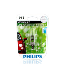 飞利浦（PHILIPS）汽车前大灯灯泡 远近光灯泡 远光灯近光灯 12V55W 卤素大灯 4倍寿命恒劲光 H1 志俊 远光灯