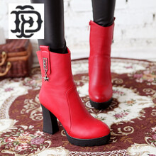 【女士半高跟皮鞋】价格_图片_品牌