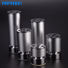 顶耐橱柜脚可调节高度定制电视柜腿家具脚腿支撑脚支撑柱浴室柜腿圆形 砂光银-8厘米高 一只