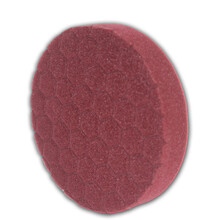 路贝斯 汽车打蜡抛光研磨海绵盘抛光盘平面海绵轮粗细镜面盘 单个/150MM六角盘/枣红色/粗