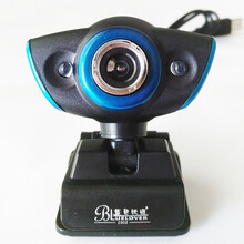 蓝色妖姬 （BLUELOVER）Z502摄像头高清夜视带麦克风话筒台式机笔记本电脑视频头免驱家用 蓝色