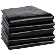 汉世刘家 垃圾袋加厚大号工业型黑色工业垃圾袋塑料袋50只装 120*140cm 加厚双面3.5丝