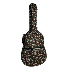 彩色吉他包双肩民谣木吉他包加棉加厚40寸41寸防水防尘背包 40寸迷彩色