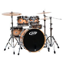 DW PDP M5 架子鼓 枫木烤漆爵士鼓 本黑四射+麦尔MCS五片装+所有赠品