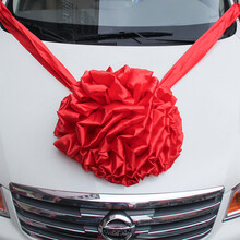 大红球红花球 新车大号大红花婚车花表彰 开业大红花球 车头大红花1个