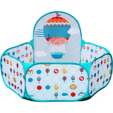 费雪(Fisher Price) 海洋球池 布制投篮海洋球池 球池围栏（配25个海洋玩具球）F0316