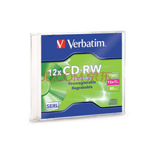 威宝Verbatim12X CD-RW  700MB 可擦写CD刻录盘95161 20片装