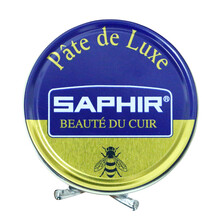 法国进口SAPHIR莎菲雅黑金真皮鞋子快速抛光镜面防水鞋蜡 皮鞋包包护理油黑色无色透明鞋油 37号中棕色 50ml