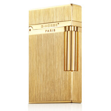 法国ghorse正品 高端复古个性纯铜清脆砂轮充气体朗声打火机男士防风创意个性送礼佳品 土豪金