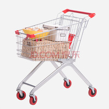易存 超市购物车超市推车 商场车物业手推车 货车卖场单层提篮车 KTV推车理货车 欧式855*525*955  80L