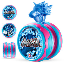 奥迪双钻 悠悠球配件火力少年王悠拳英雄回旋溜溜球yoyo男孩玩具KK轴承线绳润滑油悠悠挂 可调回旋球-疾风苍狼116