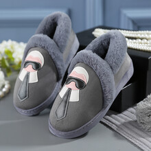 底毛毛室内月子鞋毛绒保暖 老佛爷 灰色 260鞋