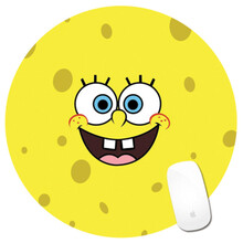 鼠标垫护腕鼠标垫定做广告鼠标垫圆形 水果 可爱卡通 表情 海绵宝宝