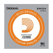 美产达达里奥民谣木吉他弦 电吉他通用琴弦单弦 1弦 2弦 民谣单弦(黄铜)024