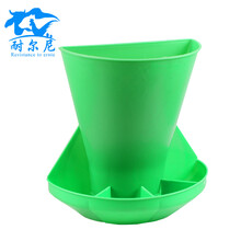 耐尔尼 仔猪补料槽 不锈钢母猪小猪料槽 猪用自动喂猪食槽猪槽子吃食保育猪采食下料槽 壁挂料槽（绿色）