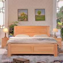 曲巧 床实木床1.8米双人床1.