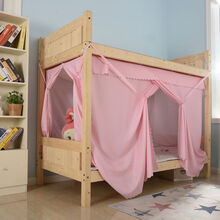富俪姿宿舍床帘蚊帐学生上下铺一体两用三开门挡遮光帘子0.9米单人床高全遮光不透光防尘加厚职员工 波点粉【高遮光】床帘蚊帐 0.9米带支架【支架长1.9宽0.9高1.1】