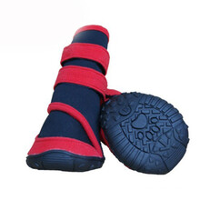 妞派特（new pet）狗狗鞋子放水防滑雨鞋泰迪金毛比熊萨摩中大型犬狗鞋子雨靴 红色 M长85*宽66mm