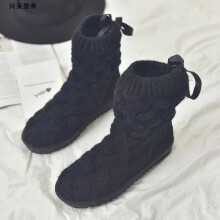 【织毛线棉鞋】价格_图片_品牌_怎么样-京东商