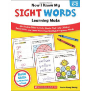 Now I Know My Sight Words Learning Mats， Grades K-2 英文原版 进口教辅书