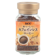 UCC 日本进口黑咖啡114/117速溶纯黑咖啡90g/瓶装速溶冻干咖啡粉 低咖啡因咖啡45g