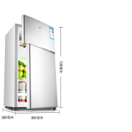 奥克斯（AUX）家用电冰箱小型冰箱节能省电宿舍租房小冰箱 35升银上冷冻下冷藏