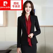 皮尔卡丹（pierre cardin） 2025新款韩版休闲修身上衣小西装外套女夏东季装女士式西服 519#黑色 3XL_建议135-150斤