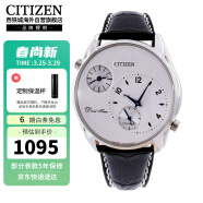 西铁城（CITIZEN）石英机芯休闲复古简约皮带男士腕表AO3030-24A