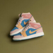 耐克（NIKE）【极速发货】耐克 AIR JORDAN 1 GS AJ飞人女子AJ1复古潮流鞋 FN7452-400  蓝黄 36.5