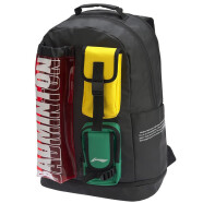 李宁（LI-NING）羽毛球包3支装多功能运动休闲潮流时尚双肩背包 ABSQ382-1黑绿黄