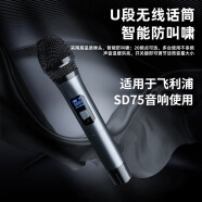 飞利浦适用于飞利浦SD75户外广场舞音响K歌音箱的无线手持话筒 B话筒【适用于:飞利浦SD75音响】