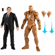 孩之宝（Hasbro） 漫威 传奇公仔 高约15cm 关节可动 模型手办 哈皮+钢铁侠MK21 F0191