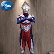 迪士尼（Disney）迪迦皮套连体衣服装赛罗奥特曼衣服大人真人紧身衣成人男童儿套装 普通头套+紧身衣 130