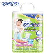 mimipapa泰国进口纸尿一体裤mimipoko新生儿婴儿超薄透气男女宝宝尿不湿 纸尿裤L码2包(80片)