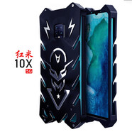 龙岂 红米10X手机壳金属边框Note9/8全包防摔note10 Pro保护套note11Tpro男 红米10X（5G版）火神-黑色