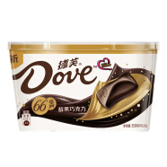德芙（Dove）66%醇黑巧克力碗装生日礼物糖果巧克力252g