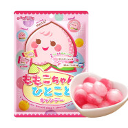 扇雀怡（Senjaku） 日本原装进口 碳酸水果味硬糖 趣味星星糖果装袋 休闲零食儿童 混合桃子味糖果47g1袋（约13颗）