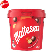 澳洲进口 Maltesers麦提莎麦丽素麦芽脆牛奶夹心巧克力豆球儿童零食糖果物礼盒家庭分享桶装465g春游