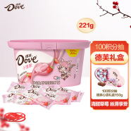 德芙（Dove）草莓白巧克力分享碗装221g春游露营办公室休闲小零食糖果伴手礼物