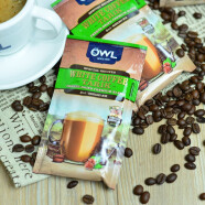 猫头鹰（OWL）三合一拉白咖啡粉1800g（40g*15条*3包）榛果味 速溶饮品白咖进口