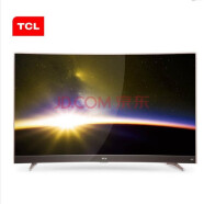 TCL 电视 55P3（55英寸）4K超窄纤薄金属边框 64位34核人工智能曲面平板电视 黑色 55P3