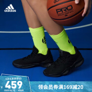 adidas阿迪达斯官网Pro Bounce 2018 Low男子团队款实战篮球鞋FW0905 黑色 43(265mm)